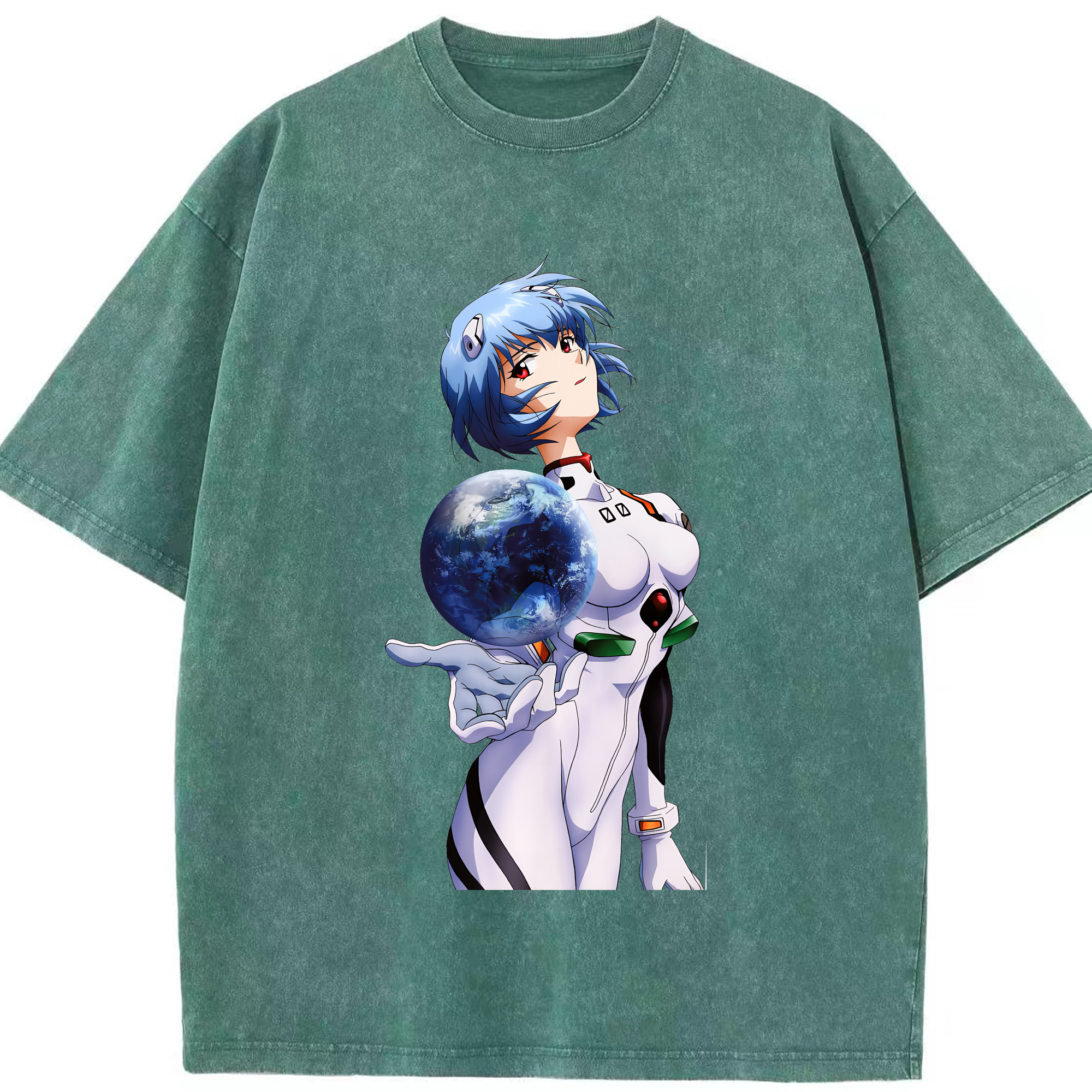 （画像用） EVA 新世紀エヴァンゲリオン 綿100% ヴィンテージ風 半袖Tシャツ（フロントプリント）